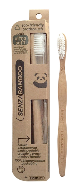 Senzacare Bamboo Toothbrush Ultra-Soft Adult 1CT