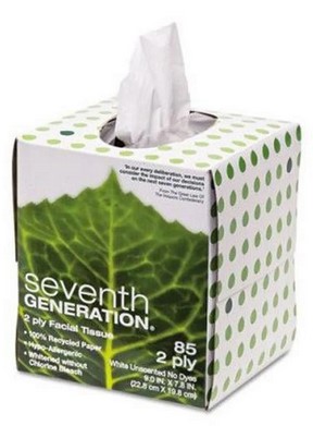 Seventh Generation Facial Tissues 2-Ply Cube  85 CT-OUT OF STOCK