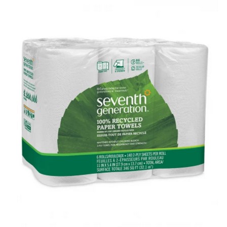 Seventh Generation Paper Towels,White 6/140SHT-UNAVAILABLE