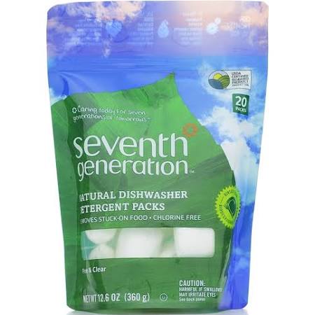 Seventh Generation Auto Dish Pacs,Fr & Clr  20 CT