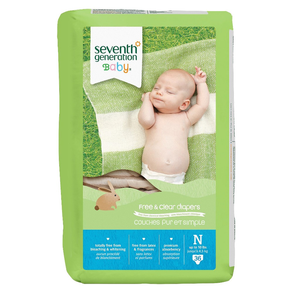 Seventh Generation Baby Diaper,Newborn-10Lb  36 CT