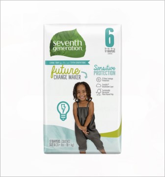Seventh Generation Baby Diaper,Stg 6,35+Lb  20 CT
