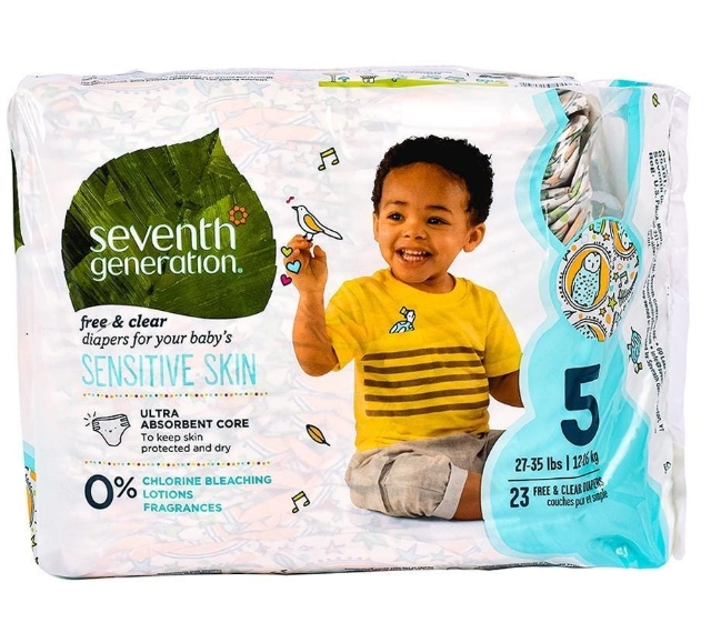 Seventh Generation Baby Diaper,Stg5,Jumbo  46 CT
