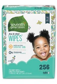 Seventh Generation Baby Wipes,Free&Clear,Ref 256 CT-OUT OF STOCK