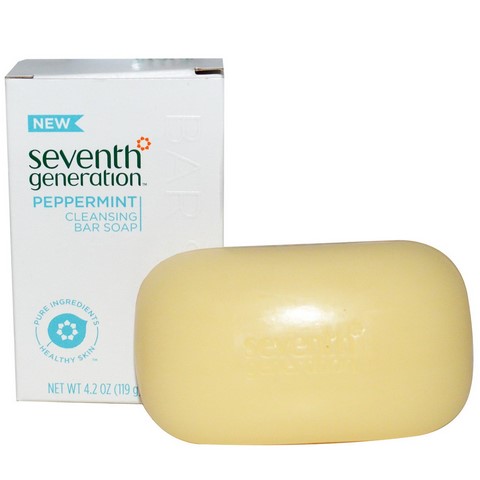 Seventh Generation Bar Soap Peppermint Cleansing 4.2 OZ