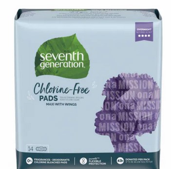 Seventh Generation Pads Maxi Overnight  14 CT