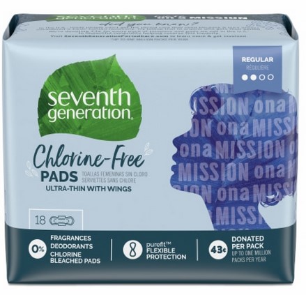 Seventh Generation Pads Regular Ultra-Thin  18ct     TEMPORARILY UNAVAILABLE