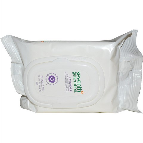 Seventh Generation Facial Cloth Soothing Lavender  30 CT