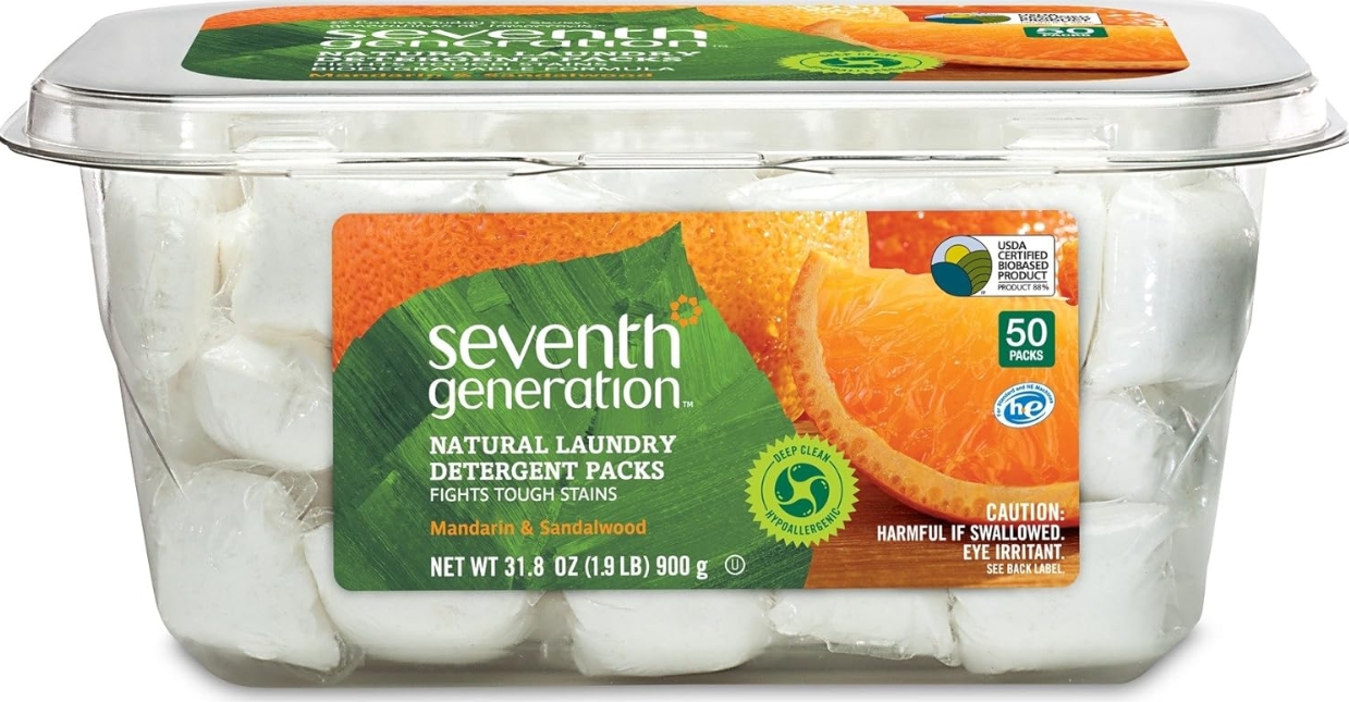 Seventh Generation Laundry Det Packs,Mandari  30 CT