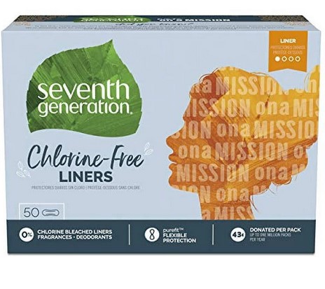Seventh Generation Pantiliners Chlorine Free  50 CT-UNAVAILABLE