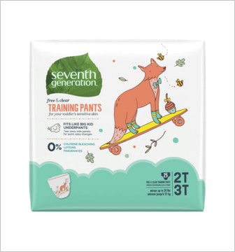 Seventh Generation Training Pants,2T-3T  25 CT
