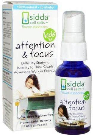 Sidda Flower Essences - Attention & Focus, Kids 1 Fl Oz.