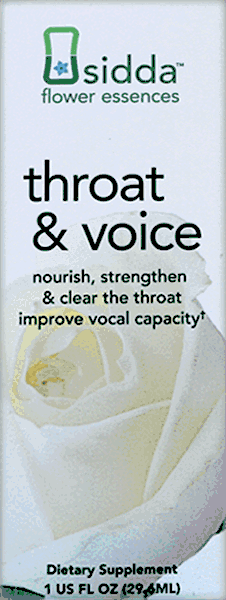 Sidda Flower Essences - Throat & Voice 1 Fl Oz.
