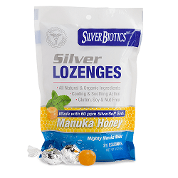 Silver Biotics - Silver Lozenges w/ Manuka Honey 21LOZ