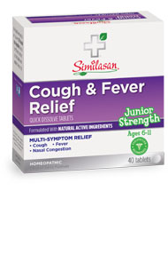 Similasan - Cough & Fever Relief Junior Strength 40 tab-UNAVAILABLE