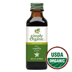 Simply Organic -  Extract Vanilla 4 oz.