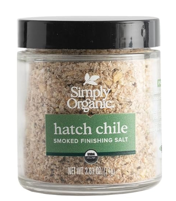 Simply Organic Hatch Chile Finishing Salt 2.61 oz.