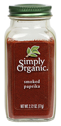 Simply Organic - Paprika,OG2,SMOKED        2.72 OZ