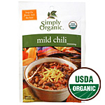 Simply Organic - Seasoning Mix Mild Chili  1 oz.   (TEMPORARELY UNAVAILABLE )