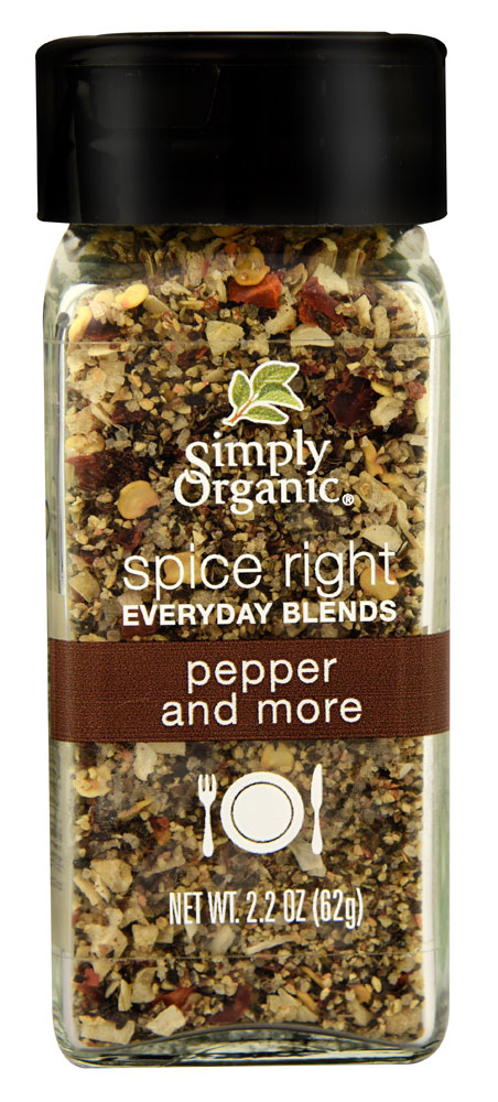 Simply Organic - Spice,OG2,PEPPER & MORE   2.2 OZ