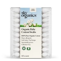 Sky Organics - Organic Baby Swabs 60 ct