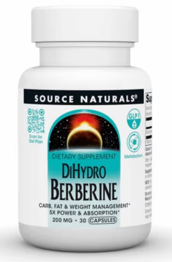 Source Naturals DiHydro Berberine 200mg 30 caps