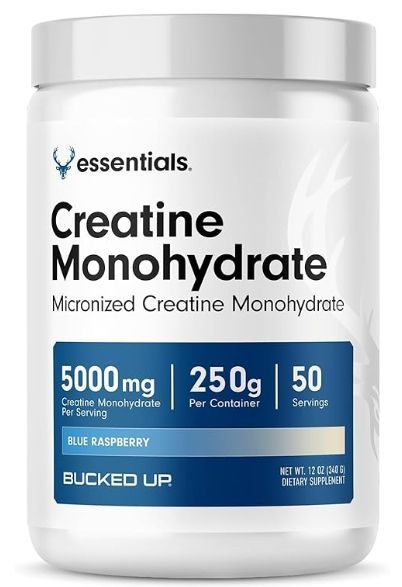 Bucked Up Bucked Up Essentials Creatine Monohydrate 50 Servings Blue Raspberry