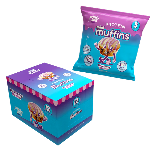Alpha Prime Supplements Mini Muffins Blueberry Muffins 12pk 