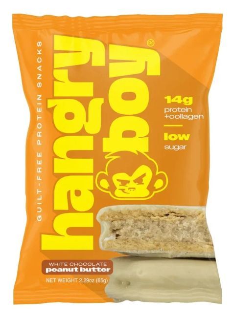 Hangry Boy 14g Protein Cookie Sandwich 12 pk White Chocolate Peanut Butter Flavor