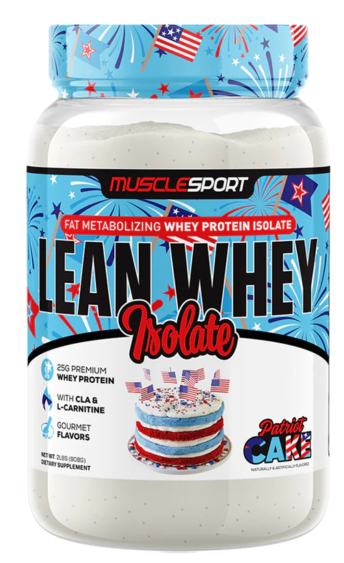 Muscle Sport Lean Whey Iso-Hydro 2pnds 26Serv Patriot Cake