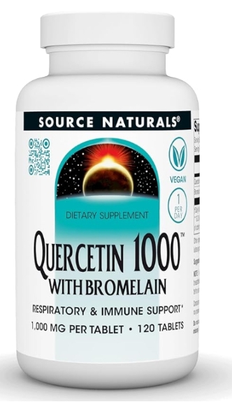  Source Naturals Quercetin 1000mg with Bromelain 120 tabs