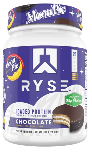 Ryse Loaded Protein Chocolate Moon Pie Flavor 1.5LB 20 Servings