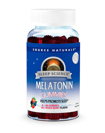 Source Naturals Sleep Science Melatonin 5 mg Mixed Berry 60 gummy