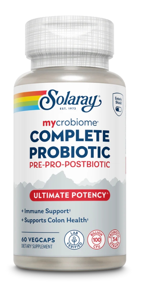 Solaray Complete Probiotic Ultimate Potency 100 Billion CFU 60vc