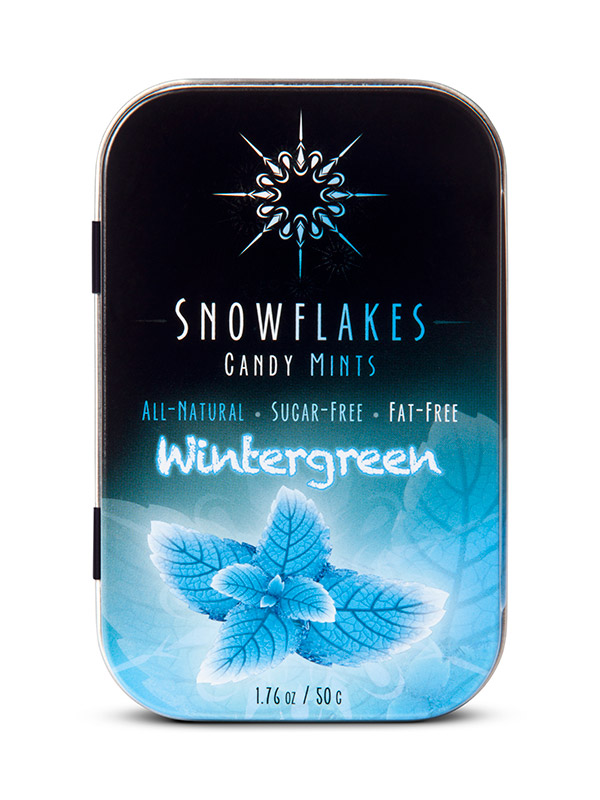 Snowflakes Candy Wintergreen Candy Mints 1 Tin-OUT OF STOCK