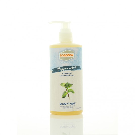 Soap Box All Natural Liquid Hand Soap Peppermint 12oz