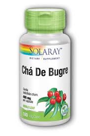 Solaray - Cha De Bugre Leaf 400 mg 100 Veg Cap