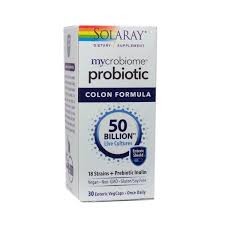 Solaray - Mycrobiome Probiotic Colon Formula, 50Bn, 18 Strain Once Daily 50 bil 30 Veg Cap