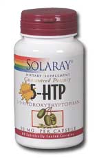 Solaray - L-5-hydroxyTryptophan, Griffonia Bean Seed Extract 50 mg 60 Veg Cap
