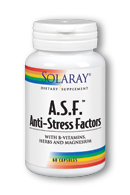 Solaray - A.S.F. Anti-Stress Factors 60 Capsule-UNAVAILABLE