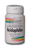 Solaray - Acidophilus 3 Strain Probiotic & Prebiotic Carrot Juice 3 bil 30 Veg Cap