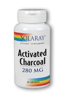 Solaray - Activated Charcoal, Coconut Source 280 mg 90 Veg Cap