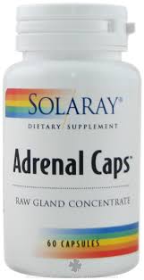 Solaray - Adrenal Caps, Freeze-Dried Raw Gland Concentrate 170 mg 60 Veg Cap