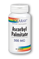 Solaray - Ascorbyl Palmitate, Fat-Soluble Vitamin C 500 mg 60 Capsule