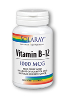Solaray - Vitamin B-12 1000 mcg 90 Lozenge