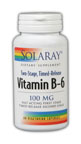Solaray - Vitamin B-6, Two-Stage Timed-Release 100 mg 60 Veg Cap
