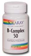Solaray - Vitamin B-Complex 50 50 mg 50 Veg Cap