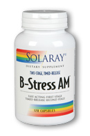 Solaray - Vitamin B-Stress AM, Two-Stage Timed-Release 120 Capsule