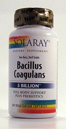 Solaray - Bacillus Coagulans, Shelf Stable Probiotic 5 bil 60 Veg Cap