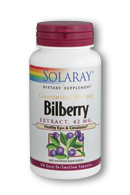 Solaray - Bilberry Berry Extract 42 mg 120 Veg Cap